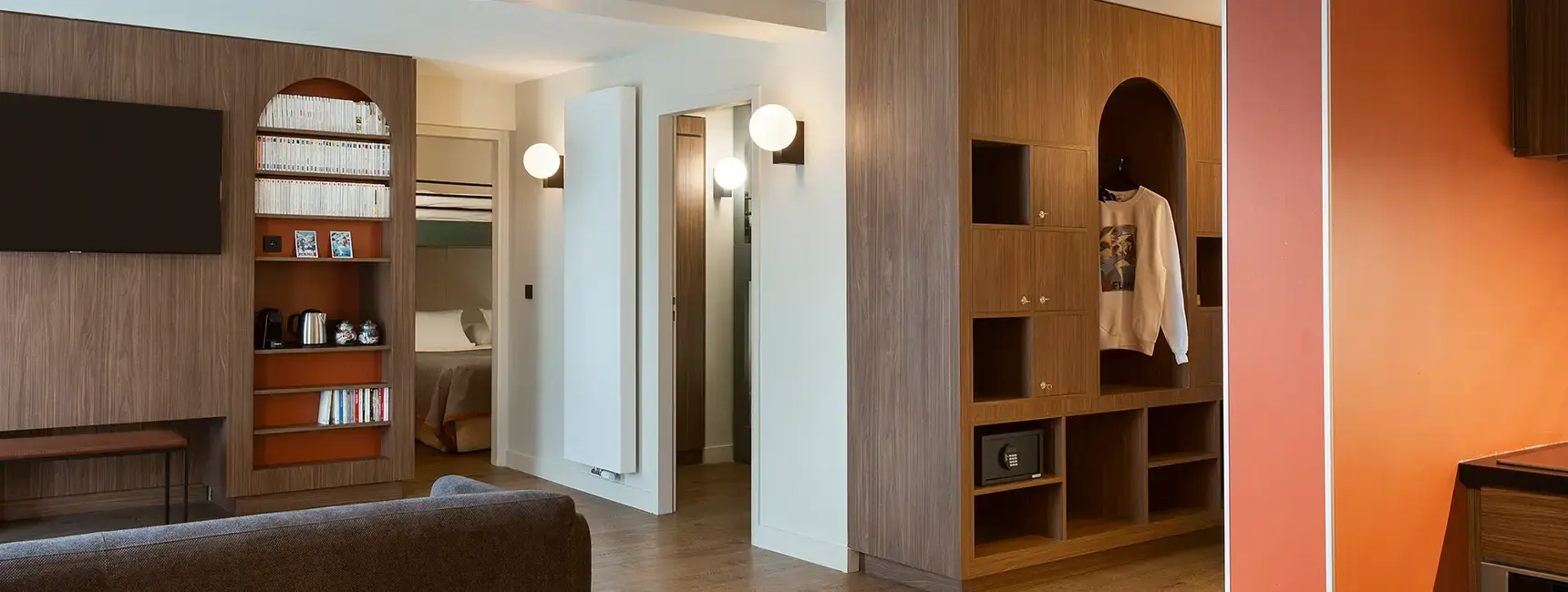 Penthouse 8 personnes RockyPop Flaine salon cuisine