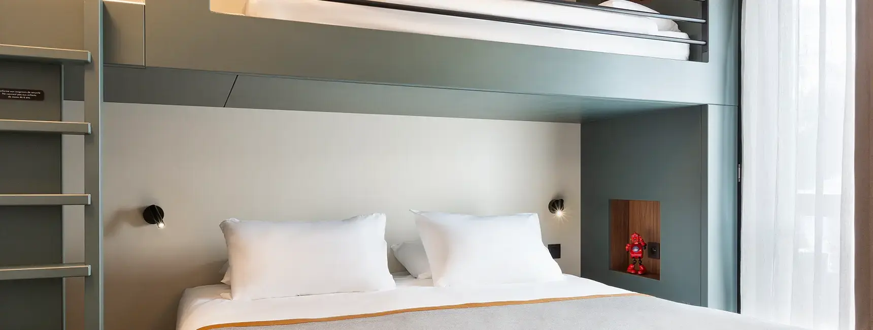 Penthouse 8 personnes RockyPop Flaine chambre