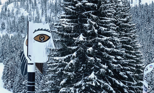 œuvre d'art dans Flaine