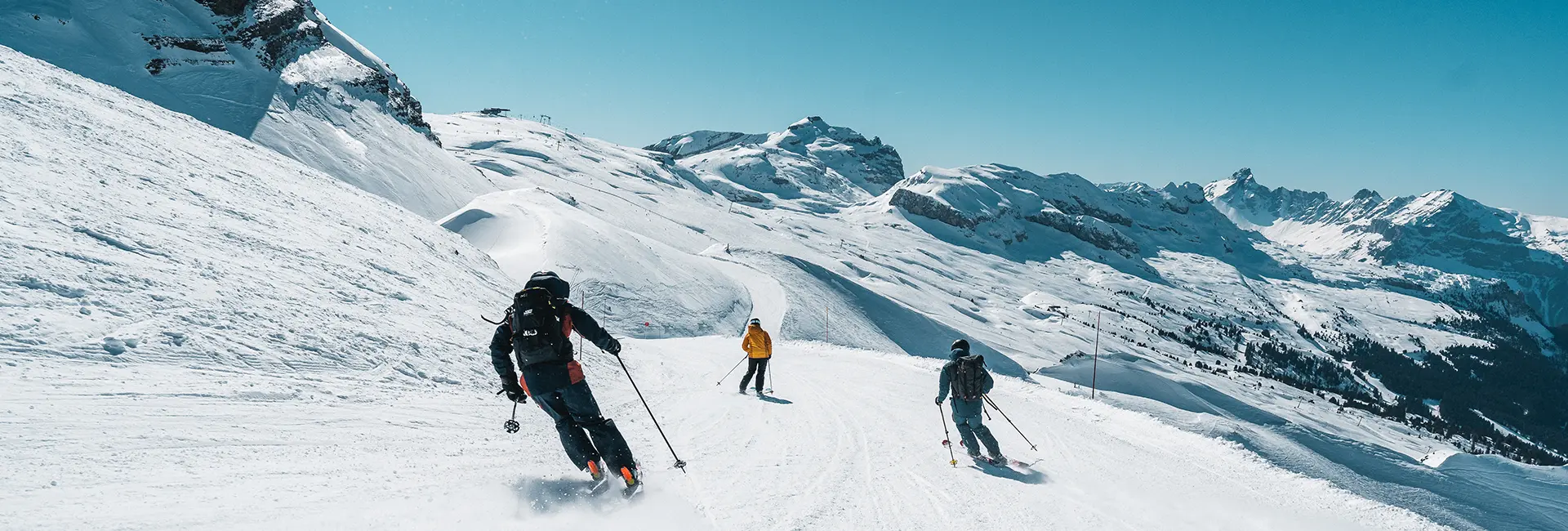 Skieurs sur les pistes de Flaine