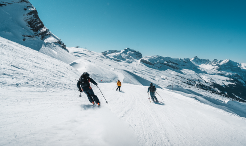 skieur sur les pistes de Flaine