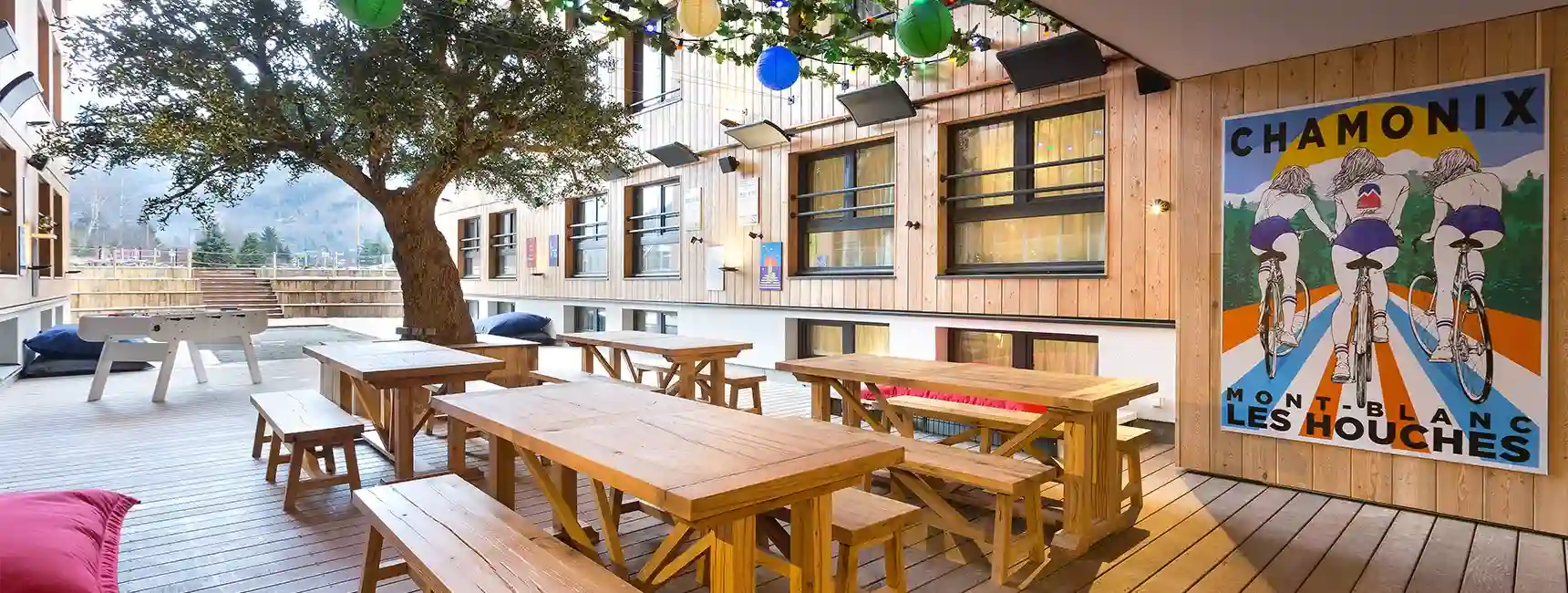 restaurant terrasse brasserie chamonix