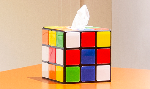 Boîte à mouchoirs Rubiks Cube